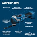 Oscillating Tools | Bosch GOP18V-40N 18V Brushless Lithium-Ion Cordless StarlockMax Oscillating Tool (Tool Only) image number 1