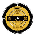 Circular Saw Blades | Dewalt DWA11080 10 in. 80T Tungsten Carbide-Tipped Steel Fine Finish Circular Saw Blade image number 0