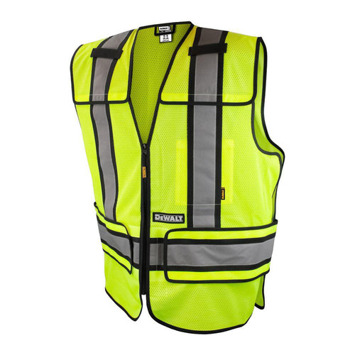 Vests | Dewalt DSV421-XL/3X Class 2 Adjustable Breakaway Mesh Vest - Green - Size XL-3X image number 0