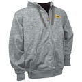 New Year, New Tools - $22 off $200+ on select items! | Dewalt DCHJ080B-L 20V MAX Li-Ion Heathered Gray Heated Hoodie (Jacket Only) - Large image number 1