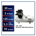 Stationary Air Compressors | California Air Tools 20020CTR 110V 2 HP 20 gal. Ultra Quiet and Oil-Free Horizontal Air Compressor image number 2