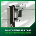 Metabo HPT Clearance | Metabo HPT N5021AM 16-Gauge 15/16 in. Wide Crown Stapler image number 7