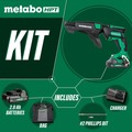 Screw Guns | Metabo HPT W18DAQBM 18V MultiVolt Lithium-Ion Brushless Cordless Drywall Screw Gun Kit with Collated Screw Magazine (2 Ah) image number 11