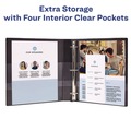 July Member-Exclusive Offer Save 10% off on One Item | Avery 05233 3 Slant Rings 0.5 in. Capacity 11 in. x 8.5 in. Heavy-Duty Non Stick View Binder with DuraHinge - Black image number 5