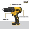Combo Kits | Factory Reconditioned Dewalt DCK274E2R 20V MAX Brushless Lithium-Ion 1/2 in. Cordless Hammer Drill Driver and 1/4 in. Impact Driver Combo Kit with 2 Batteries (1.7 Ah) image number 17