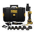 Save 10% off one item | Dewalt DCE600D1K2 20V MAX Lithium-Ion Cordless Hydraulic Knockout Tool Kit with 1/2 in. - 2 in. Punches and Dies (2 Ah) image number 2