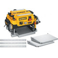 Dewalt DW735X 13 in. Two-Speed Thickness Planer with Support Tables and Extra Knives image number 0