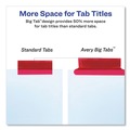 July Member-Exclusive Offer Save 10% off on One Item | Avery 11121 Big Tab 11 in. x 8.5 in. 5-Tab Double-Sided Gold Edge Reinforcing Insertable Dividers - Assorted Tabs/White (1-Set) image number 3