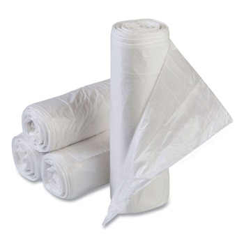 Inteplast Group 36 in. x 58 in. 55 Gallon 13 microns High-Density Commercial Can Liners Value Pack - Clear (200/Carton) - VALH3660N12