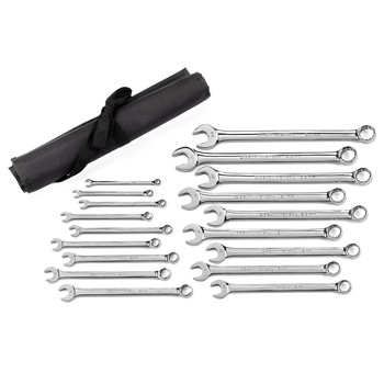 RATCHETING WRENCHES | GearWrench 18-Piece Long Pattern Combination Metric Non-Ratcheting Wrench Set - 81920