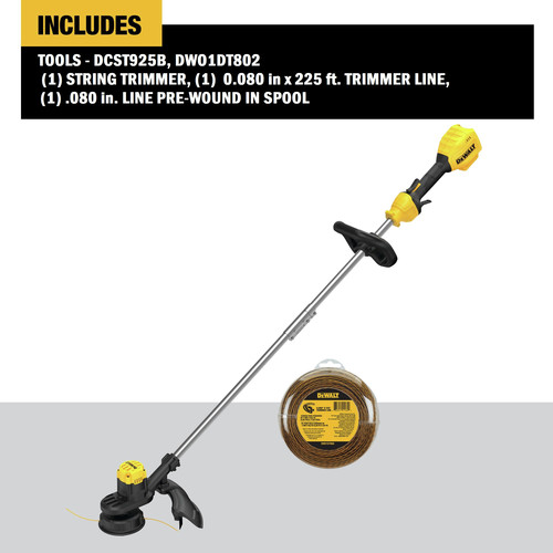 Dewalt dcst925b 20v max 13 in cordless string trimmer online