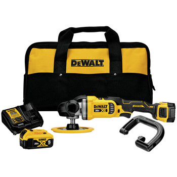 SANDERS AND POLISHERS | Dewalt 20V MAX XR Lithium-Ion Variable Speed 7 in. Cordless Rotary Polisher Kit (6 Ah) - DCM849P2