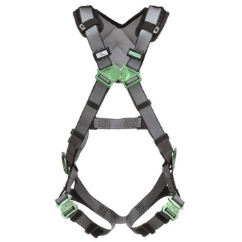 MSA V-FIT Back and Hip D-Rings with Quick-Connect Leg Straps and Shoulder Padding Harness - Standard - 10194873