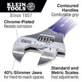 Adjustable Wrenches | Klein Tools D86936 8 in. Adjustable Slim-Jaw Wrench image number 6