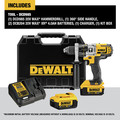 Hammer Drills | Dewalt DCD985M2 20V MAX Lithium-Ion Premium 3-Speed 1/2 in. Cordless Hammer Drill Kit (4 Ah) image number 1