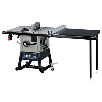 Delta 15 Amp 10 in. Contractor Table Saw with 52 in. RH Rip & Cast Iron Wings - 36-5152