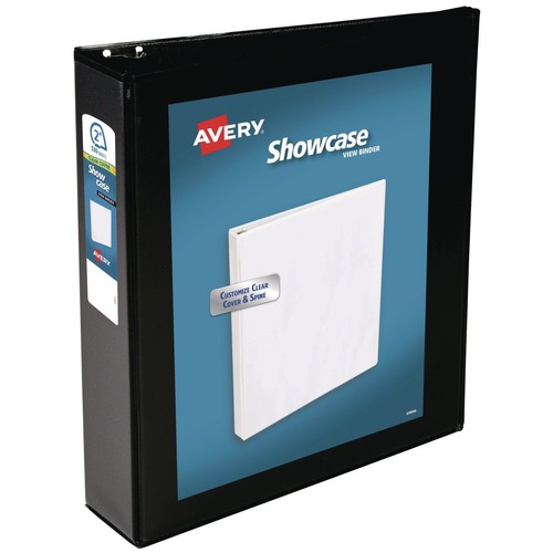 July Member-Exclusive Offer Save 10% off on One Item | Avery 19700 11 in. x 8.5 in. 3 Rings 2 in. Capacity Showcase Economy View Binders with Slant Rings - Black image number 0