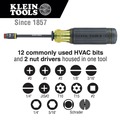 Screwdrivers | Klein Tools 32304 14-in-1 HVAC Adjustable-Length Impact Screwdriver with Flip Socket image number 7