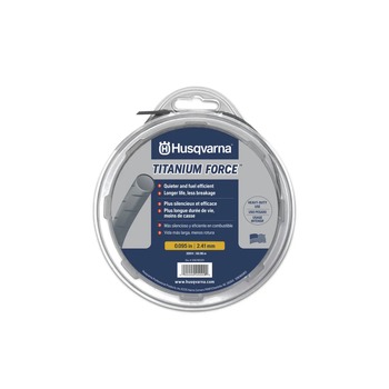 TRIMMER ACCESSORIES | Husqvarna Titanium Force 0.095 in. x 840 ft. Spooled String Trimmer Line - 639005106