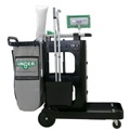 Customer Appreciation Sale! Save up to $60 on Select Tools | Unger UNGCRTZN ZoneCleanRx 23.5 in. x 25 in. x 25 in. 3 Shelves Plastic Janitorial Carts - Black image number 0