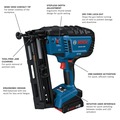  | Factory Reconditioned Bosch GNH18V-16MAB12-RT 18V Brushless Lithium-Ion 16-Gauge Cordless Angled Finish Nailer Kit (2 Ah) image number 6