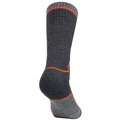 Footwear | Klein Tools 60508 1 Pair Performance Thermal Socks - Large Dark Gray/Light Gray/Orange image number 4