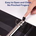 July Member-Exclusive Offer Save 10% off on One Item | Avery 79991 3 One Touch EZD Rings 1.5 in. Capacity 11 in. x 8.5 in. Heavy-Duty Non-View Binder with DuraHinge and Spine Label Holder - Black image number 3