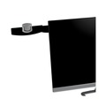  | 3M DH240MB 30 Sheet Capacity Adhesive Monitor Mount Swing Arm Plastic Copyholder - Black/Silver Clip image number 0