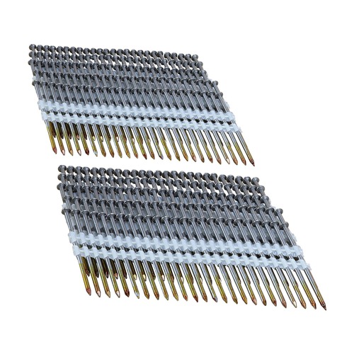 Nails | Freeman FR21120-3B (2000-Piece) 21-Degree Plastic Collated Brite Finish Smooth Shank Full Round Head .120 in. x 3 in. Framing Nails image number 0