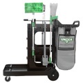 Customer Appreciation Sale! Save up to $60 on Select Tools | Unger UNGCRTZN ZoneCleanRx 23.5 in. x 25 in. x 25 in. 3 Shelves Plastic Janitorial Carts - Black image number 3