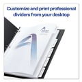 July Member-Exclusive Offer Save 10% off on One Item | Avery 11517 Print-On 11 in. x 8.5 in. 5-Tab 3-Hole Customizable Punched Dividers - White (125/Pack) image number 6