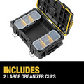Storage Systems | Dewalt DWST08165 14-3/4 in. x 14-3/4 in. x 7 in. TOUGHSYSTEM 2.0 Tool Box - Black image number 5
