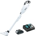 Clearance Center | Makita XLC10R1W 18V LXT Brushless Lithium-ion Compact Cordless 4 Speed Vacuum Kit with Push Button and Dust Bag (2 Ah) image number 0
