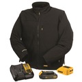 Heated Jackets | Dewalt DCHJ060ABD1-M 20V MAX Lithium-Ion Soft Shell Heated Work Jacket Kit - Medium, Black (2 Ah) image number 0