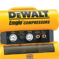 Portable Air Compressors | Factory Reconditioned Dewalt D55152R 1.1 HP 4 Gallon Oil-Lube Twin Stack Air Compressor with Control Panel image number 4