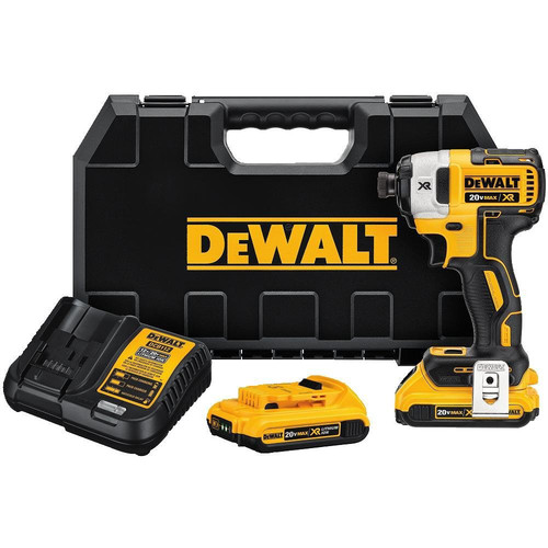 Impact Drivers | Factory Reconditioned Dewalt DCF887D2R 20V MAX XR Cordless Lithium-Ion 1/4 in. 3-Speed Impact Driver Kit with (2) 2.0 Ah Battery Packs image number 0