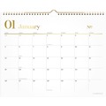  | AT-A-GLANCE 1606707 12-Month: Jan 2026 to Dec 2026 15 in. x 12 in. WorkStyle Monthly Wall Calendar - White/Gold Sheets image number 0