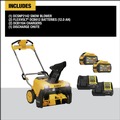 Snow Blowers | Dewalt DCSNP2142Y2 60V MAX Lithium-Ion Brushless 21 in. Cordless Single Stage Snow Blower Kit image number 1