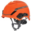 Hard Hats | MSA 10194797 V-Gard H1 Fas-Trac III Pivot Novent ANSI EN397 Safety Helmet -  Orange image number 0