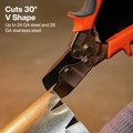 Cable and Wire Cutters | Klein Tools 86526 HVAC Tool Notcher for Ductwork and Sheet Metal image number 10