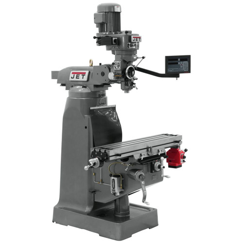 Milling Machines | JET JTM-2 Mill with NEWALL DP700 3-Axis Quill DRO and X Powerfeed Installed image number 0
