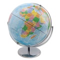 July Member-Exclusive Offer Save 10% off on One Item | Advantus 30502 12 in. Full-Meridian Globe with Blue Oceans and Silver-Toned Metal Desktop Base image number 0