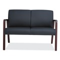 July Member-Exclusive Offer Save 10% off on One Item | Alera ALERL2219M Reception Lounge WL Series 44.88 in. x 26.13 in. x 33 in. Loveseat - Black image number 2