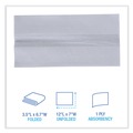  | Boardwalk BWK8302 12 in. x 7 in. Tallfold Dispenser Napkin - White (10000/Carton) image number 5