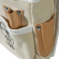 Cases and Bags | Klein Tools 5125 5-Pocket Canvas and Leather Tool Pouch image number 3