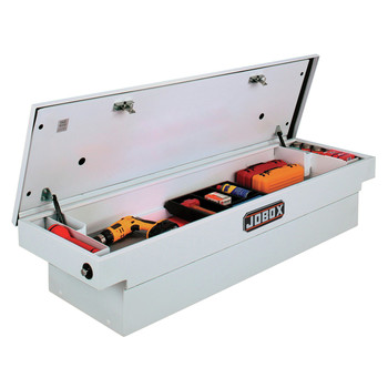 TRUCK BOXES | JOBOX Steel Single Lid Compact Crossover Truck Box (White) - PSC1458000