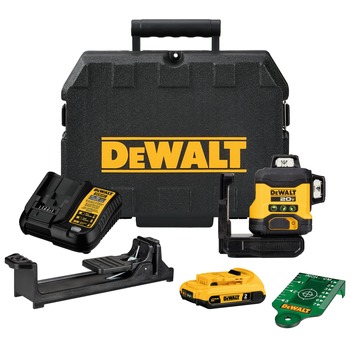 LASER LEVELS | Dewalt 20V Lithium-Ion Cordless 3x360 Line Laser Kit (2 Ah) - DCLE34031D1