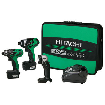 Hitachi HXP 10.8V Cordless Lithium-Ion 3-Tool Combo Kit - KC10DAL