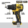 Labor Day Sale | Factory Reconditioned Dewalt DCK489D2R ATOMIC 20V MAX Brushless Lithium-Ion Cordless 4-Tool Combo Kit (2 Ah) image number 2