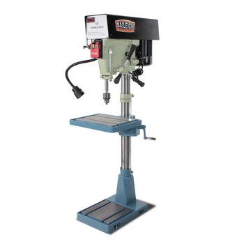 WOODWORKING TOOLS | Baileigh Industrial DP-15VSF 110V/220V Single Phase Variable Speed Drill Press - BA9-1002989